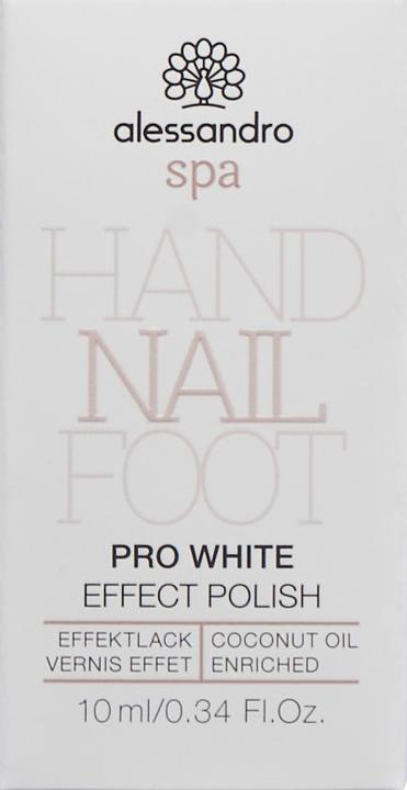 Produktbild Alessandro Spa - Pro White Nail Effect Polish (Transparent, Farblack)