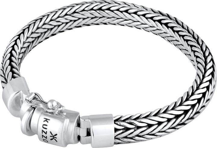 Produktbild Kuzzoi Armband Herren Kastenverschluss Cool Basic 925 Silber (19 cm, 925er Silber)