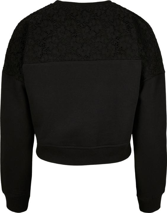 Immagine prodotto Urban Classics Girocollo corto da donna con inserto in pizzo sovradimensionato (L)