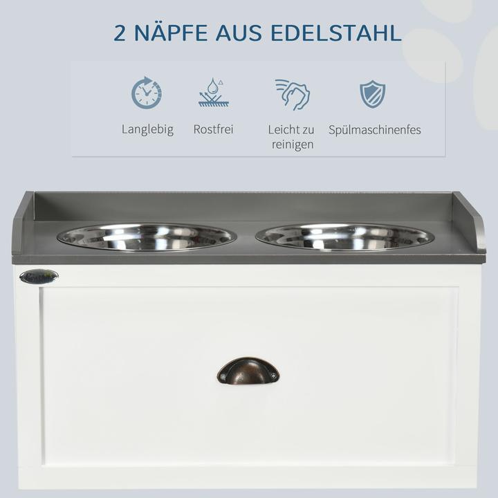 Immagine prodotto PawHut Ciotola per cani con cassetto (2 l)