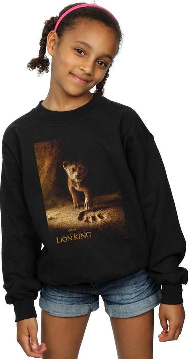 Actual product image Disney Girls The Lion King Movie Simba Poster Sweatshirt (128)