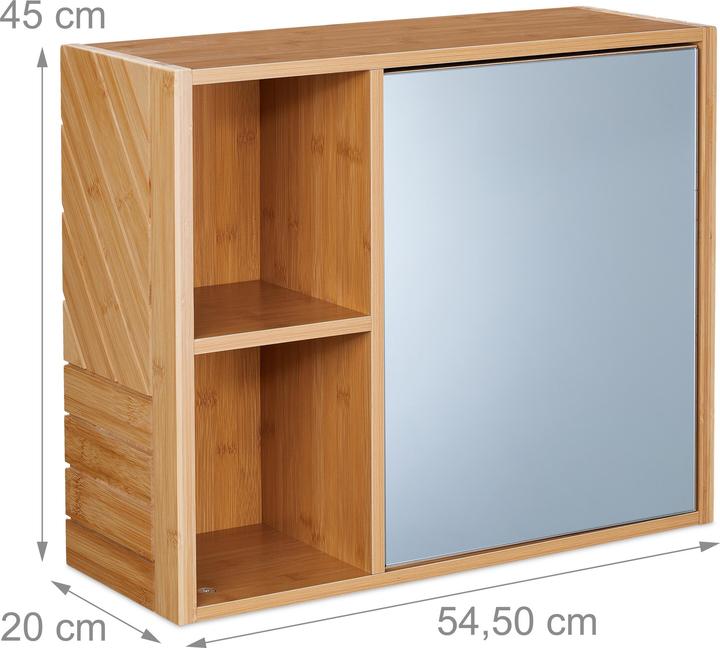 Produktbild Relaxdays Spiegelschrank (54.5 x 20 x 45 cm)