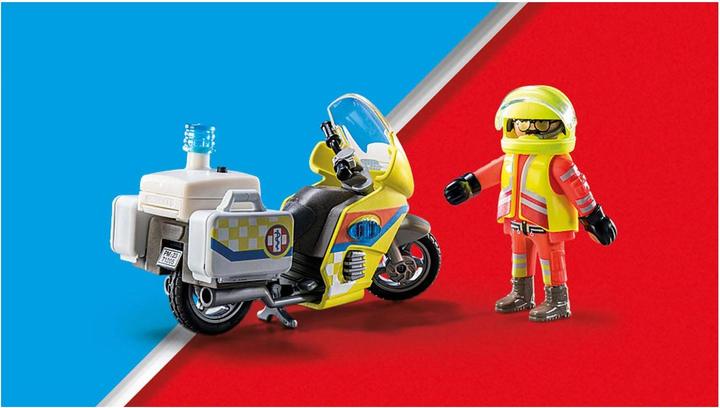 Immagine prodotto Playmobil Moto del medico di emergenza con luce lampeggiante (71205, Playmobil City Life)