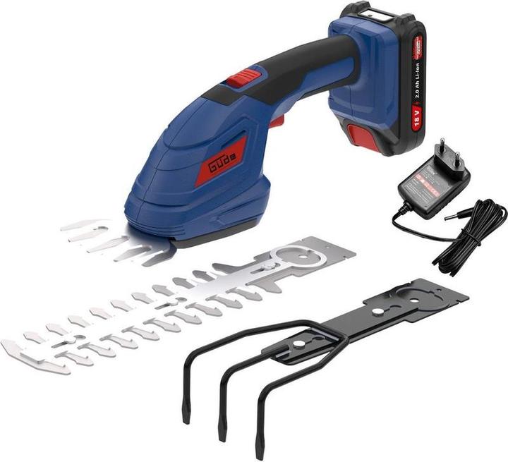 Produktbild Güde Akku-Heckenschere Gude GPS 18-201-05, 18 V, 2,0 Ah (Akkuheckenschere)