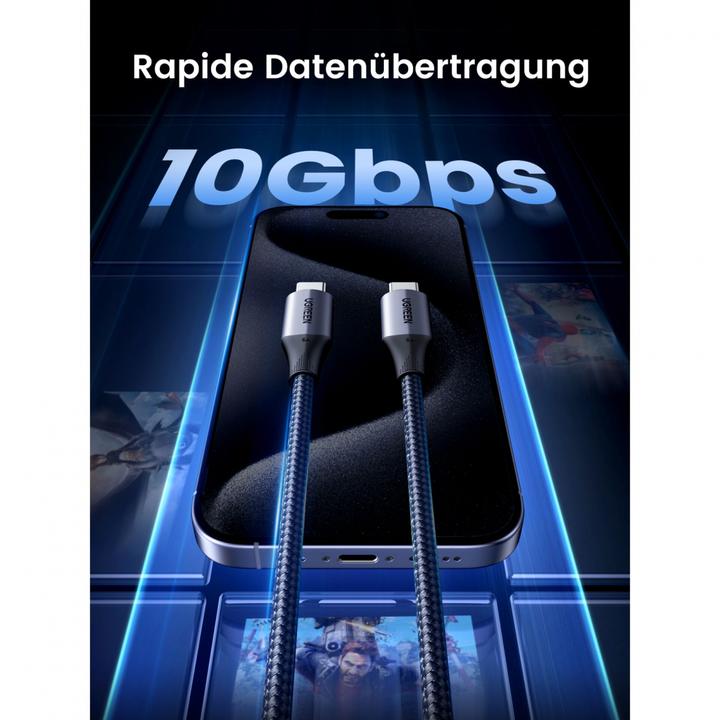 Produktbild Ugreen USB C – USB C (1 m, USB 3.2 Gen 2)