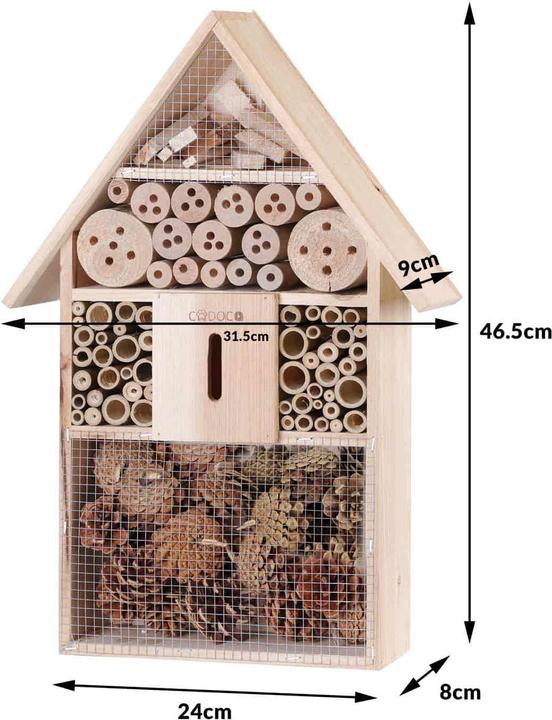Produktbild Deuba Insektenhotel (Marienkäfer, Florfliegen, Grabwespen, Schmetterlinge)