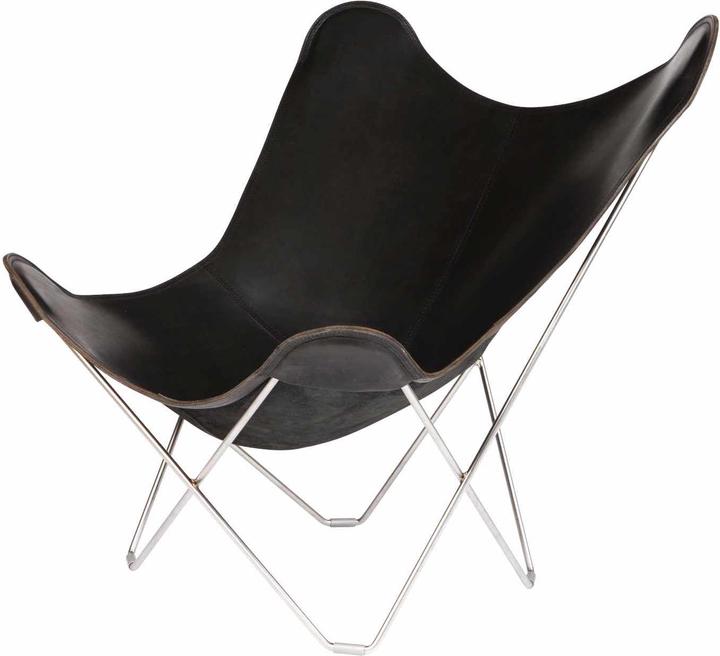 Actual product image Cuero Design Pampa Mariposa Butterfly Chair Leather Armchair