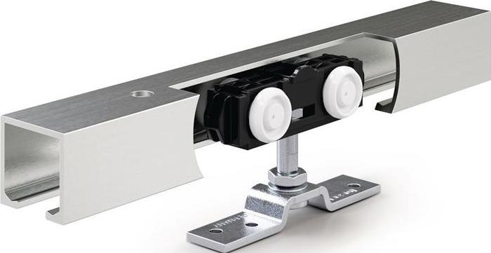 Geze Schiebesystem Rollan 80 NT 80 kg 3250 mm Holzflügel 50-164 cm Wandmontage / Deckenmontage
