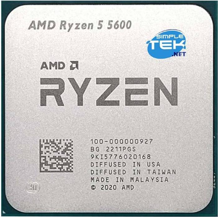 Produktbild AMD Ryzen 5 5600 (AM4, 3.50 GHz, 6 -Core)