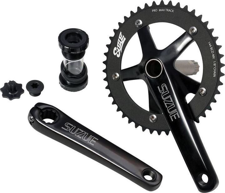 Actual product image Soma Suzue - Pro Max Track crankset, silver (165 mm/46) (165 mm)