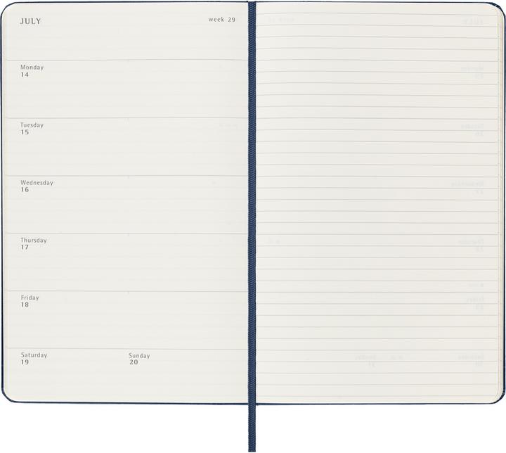 Produktbild Moleskine Notizkalender (A5, Englisch)