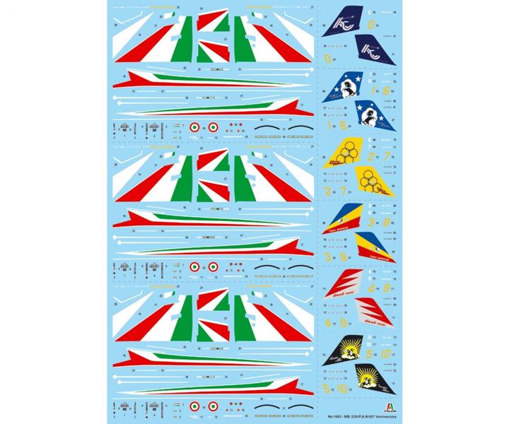 Produktbild 1:72 3er Set Aermacchi MB-339 PAN 60Jah.