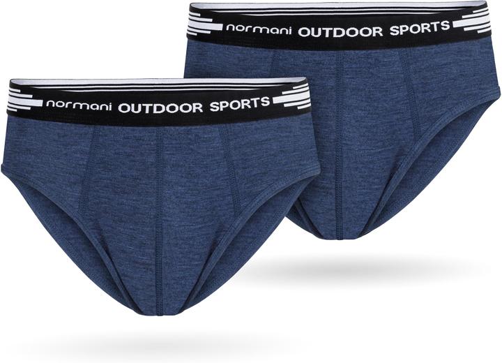 Actual product image Normani 2 Pack Mens Merino Slipper Underpants Retro Shorts - 8515 (XXL, pack of 2)