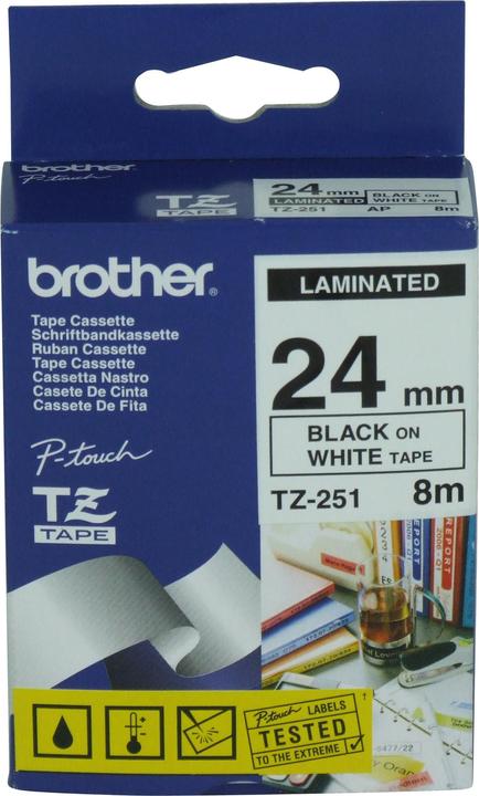 Produktbild Brother P-Touch Tape (2.40 cm, Weiss)