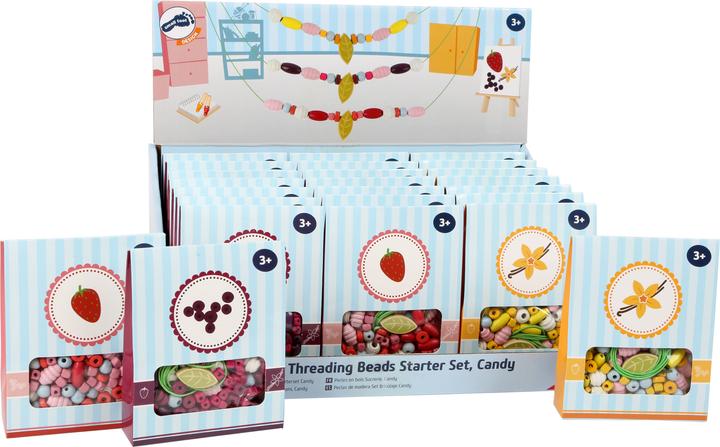 Legler OHG Display Holz-Fädelperlen Starterset Candy