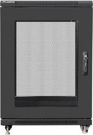 Produktbild Lanberg STEHENDER RACK-SCHRANK 19" 15HE 600X800 SCHWARZ PERFORIERTE TÜR (FLACHE PACKUNG) (15 HE, 19 Zoll Rack)