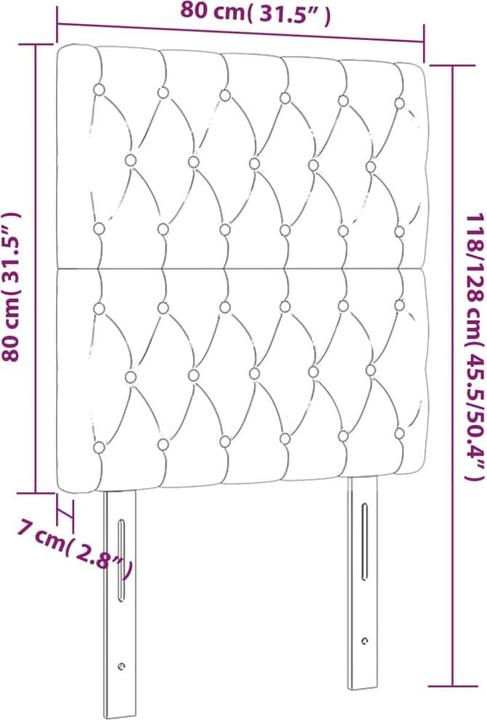 Produktbild VidaXL Poppy (200 x 7 x 88 cm)
