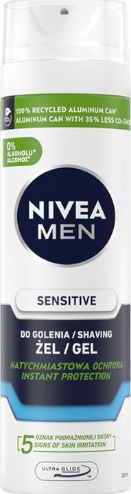Actual product image NIVEA Men Sensitive Shave Gel Soothing - 200ML (200 ml, Shaving gel)