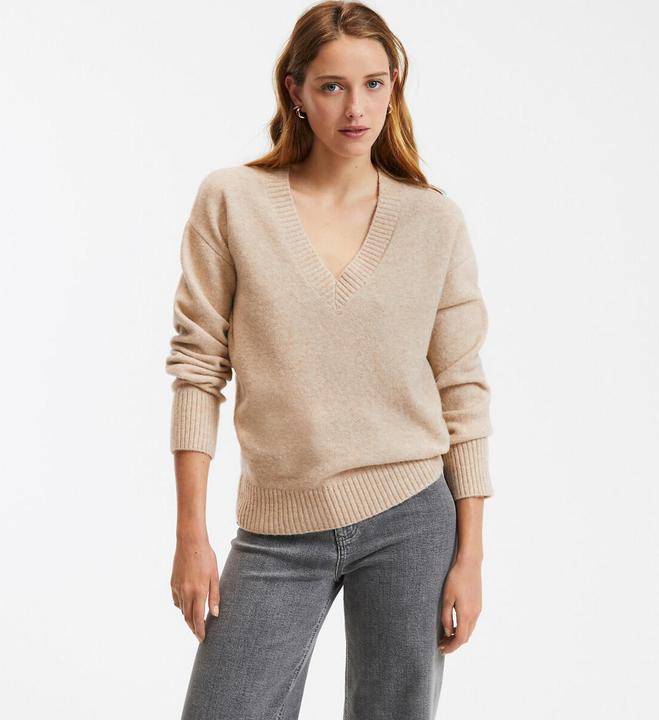 Produktbild La Redoute Collections Oberteil mit V-Ausschnitt (38)