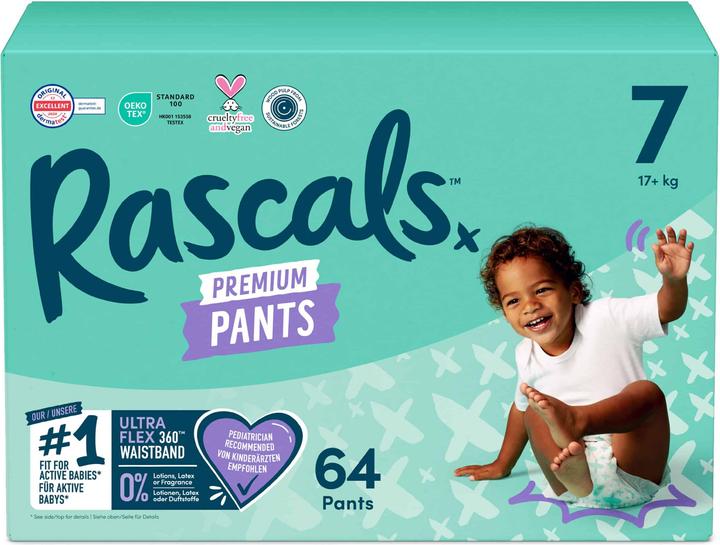 Rascals Premium Pants (Gr. 7, Monatsbox, 64 Stück)