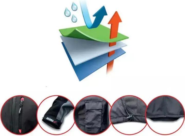 Immagine prodotto Dedra Giacca softshell 96 % poliestere + 4 % elastan Taglia XXL (BH6KS-XXL) (XXL)