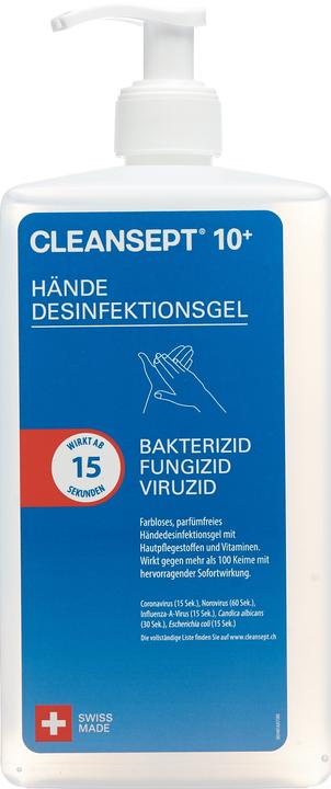 Image du produit Cleansept 10+ avec pompe gel (1000 ml)