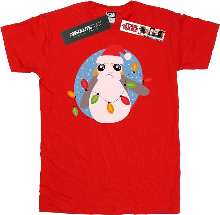 Star Wars The Last Jedi Porg Christmas Lights TShirt Mädchen