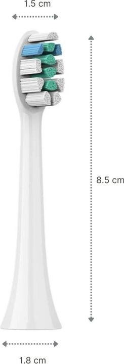 Produktbild Hermex Zahnbürstenkopf Alternative Ersatzbürsten zu Philips Sonicare W2 (8 x)