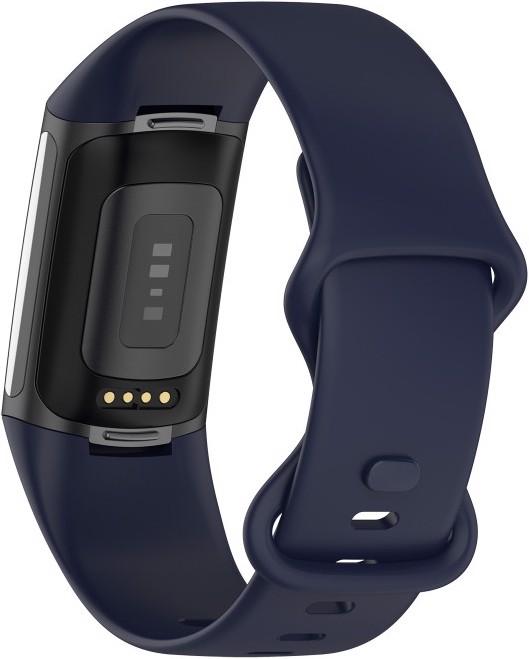 Image du produit Cover-Discount Fitbit Charge 5 - Bracelet sport en silicone bleu foncé (Silicone)