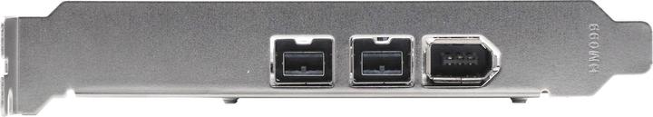 Actual product image Exsys GmbH PCI-Express FireWire 1394b/a card with 3 ports (TI)
