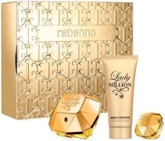 Paco Rabanne P. RABANNE LADY MILLION EDP. 80ML. + B. LOTION 100ML.+ MINI 5ML. 3PCS SET (Eau de Parfum, 80 ml)