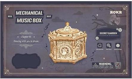 Actual product image Robotime - Muziekdoos - DIY - 3D - Secret Garden - Houten Modelbouw