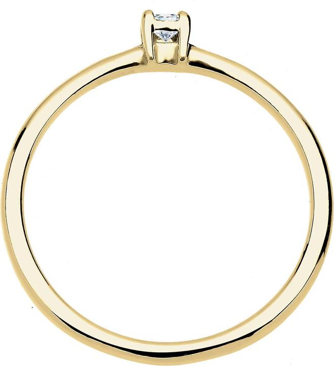 Produktbild Elli DIAMONDS Ring Verlobungsring Diamant 0.06 ct. 375 Gelbgold (54, 375/9 K Gold)