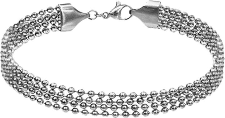 Produktbild Star Piercing Armkette silber vier einzelne Kugelketten (19 cm, Chirurgenstahl 316L, ohne Messing)