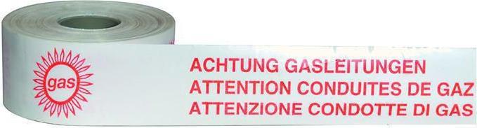 Actual product image BRW Warning tape for gas lines