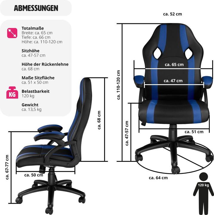 Image du produit tectake Chaise de bureau Goodman