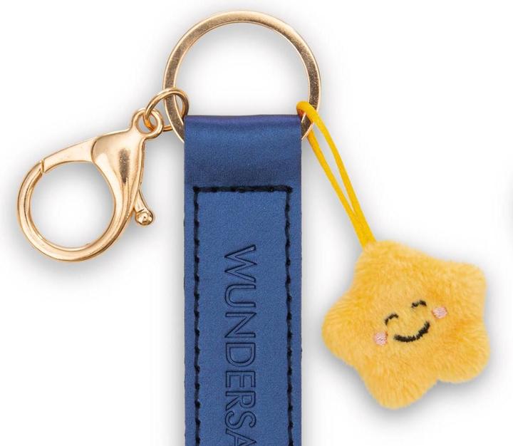 Image du produit Magni NICI Schlüsselanhänger Wundersammler Kunstlederband mit Stern blau 10cm