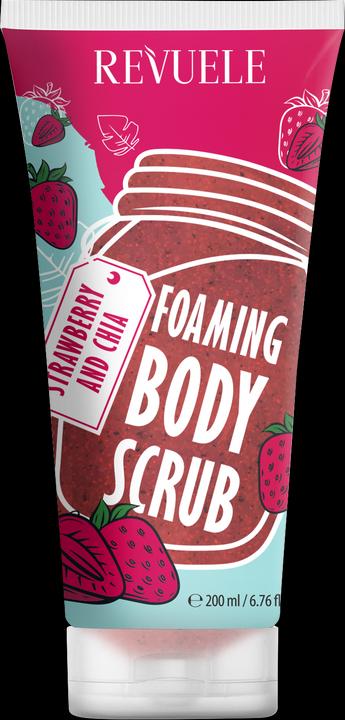 Actual product image Revuele Foaming Body Scrub Strawberry & Chia 200ml (200 ml)