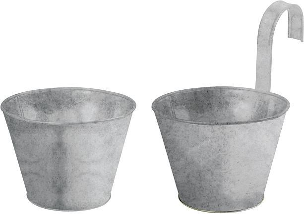 Produktbild Esschert Design Blumentopf mit Haken antikzink (14 cm)