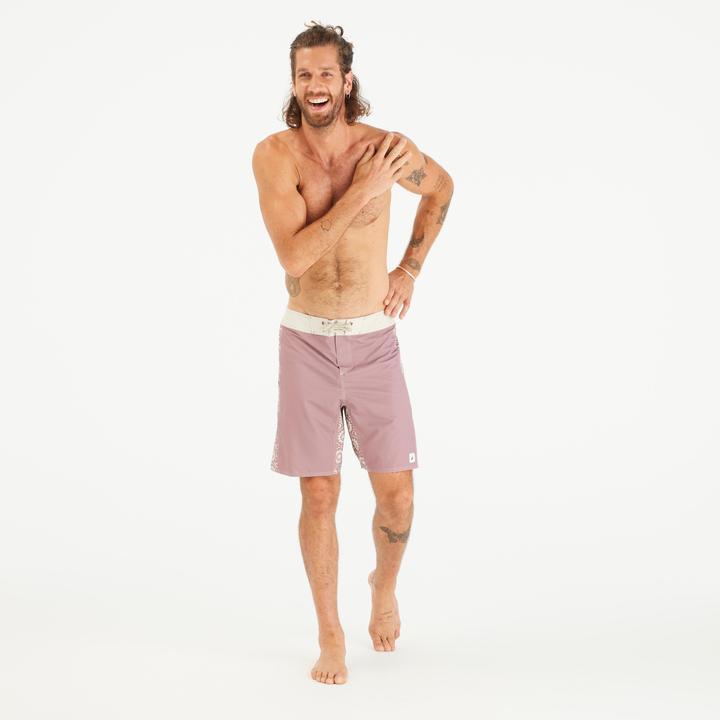 Produktbild Olaian Boardshorts Surfen Herren lang 500 Arch Esawira 19" rosa/taupe (XL)