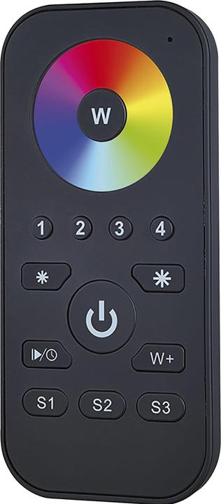 Produktbild McLED RF-Fernbedienung RGBW 4 Kanal schwarz inkl. Wandhalterung