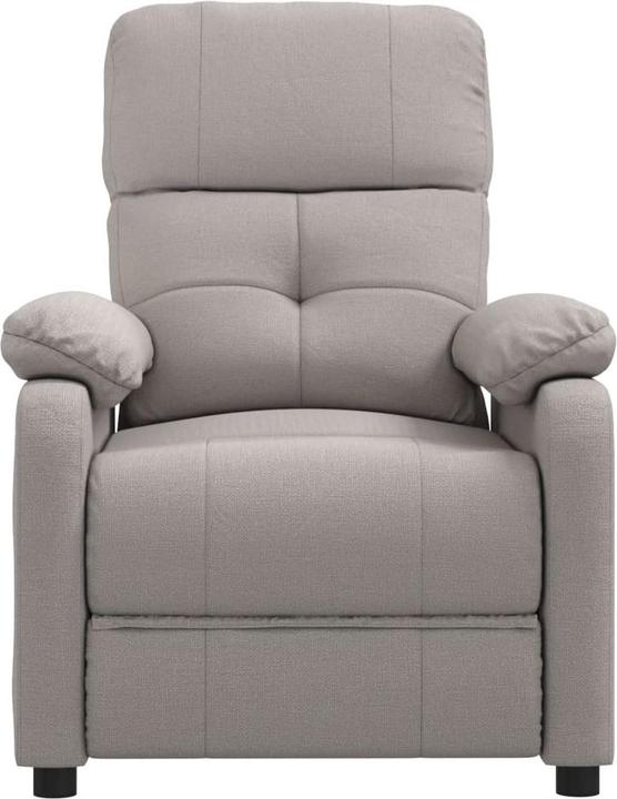 Actual product image VidaXL Massage armchair TV armchair Relax armchair Recliner armchair Taupe fabric