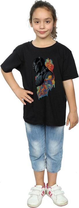 Produktbild Mädchen Black Panther Profil TShirt aus Baumwolle (152, 158)