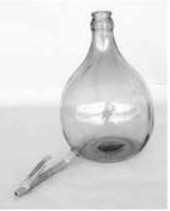No Name Glasflasche, 5 Liter, mit Druckhahn (ohne Zapfen) (5 l)