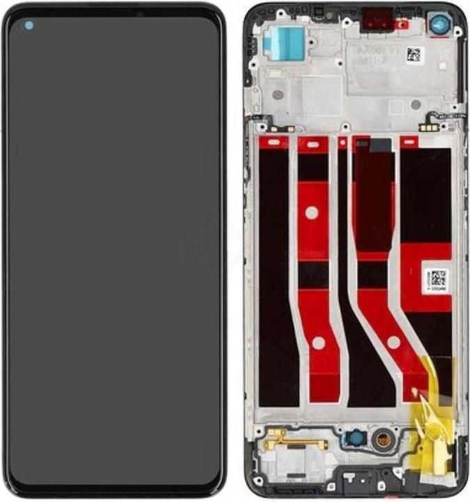 Actual product image OPPO LCD + Touch + Frame for CPH2219 A74 - black