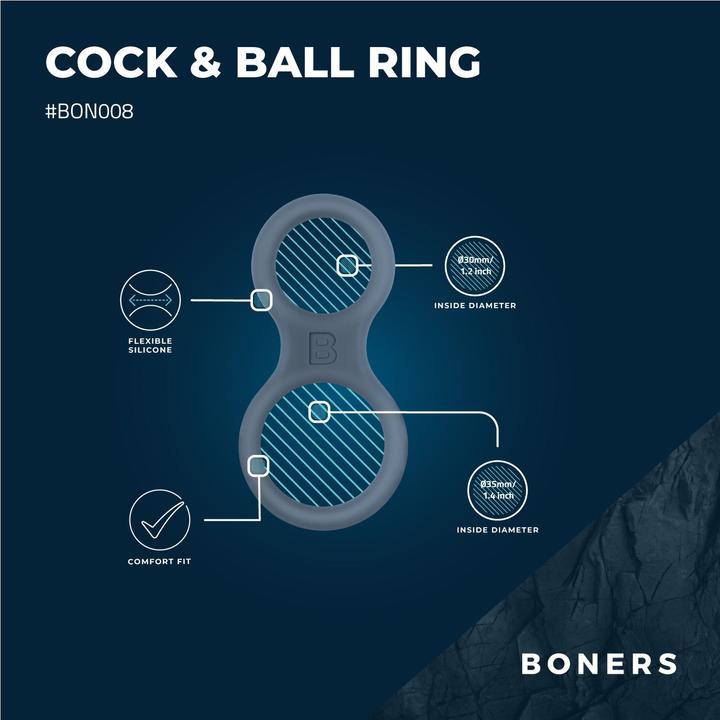 Actual product image Boners Classic Cock & Ball Ring (4 cm)