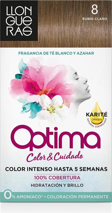 Produktbild Llongueras OPTIMA hair colour #8-light blond (8)