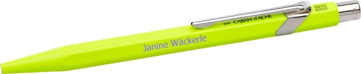 Produktbild Caran d'Ache Kugelschreiber mit Namensgravur (Neongelb)