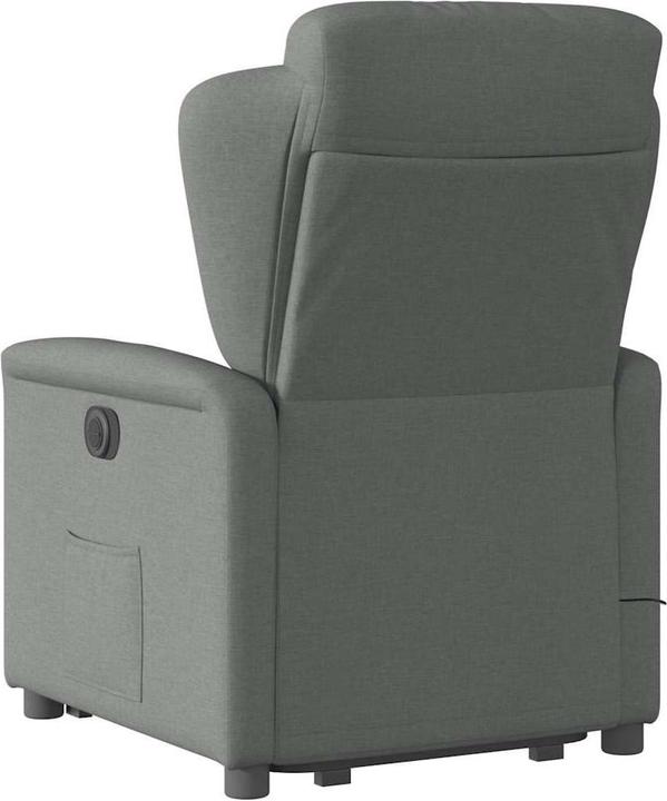 Actual product image VidaXL Massage chair with stand-up aid dark grey fabric