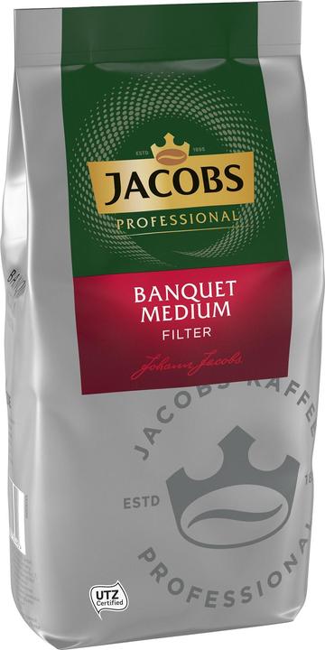Immagine prodotto Jacobs Caffè BANQUET MEDIUM, macinato in grani di Arabica e Robusta 1000,0 g (1000 g)